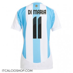 Argentina Angel Di Maria #11 Prima Maglia Femmina Copa America 2024 Manica Corta